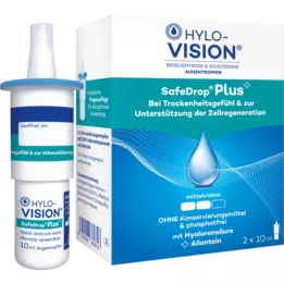HYLO-VISION SafeDrop Plus oogdruppels, 2X10 ml