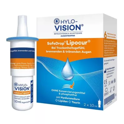 HYLO-VISION® SafeDrop® Lipocur® oogdruppels, 2X10 ml HYLO-VISION® SafeDrop® Lipocur® oogdruppels, 2X10 ml