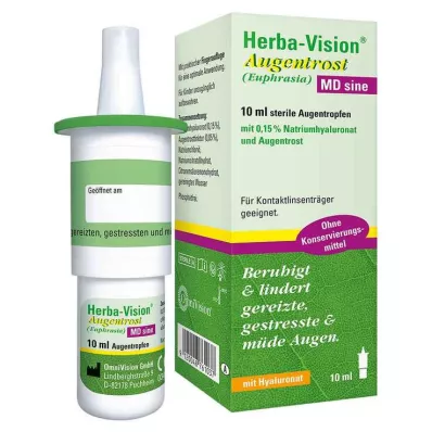 Herba-Vision® Ogentroost MD sinus oogdruppels, 10 ml Herba-Vision® Ogentroost MD sinus oogdruppels, 10 ml