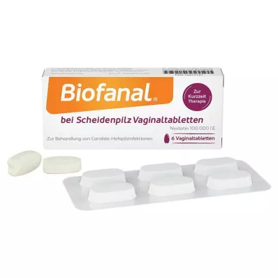 Biofanal® voor vaginale spruw vaginale tabletten, 6 stuks Biofanal® voor vaginale spruw vaginale tabletten, 6 stuks