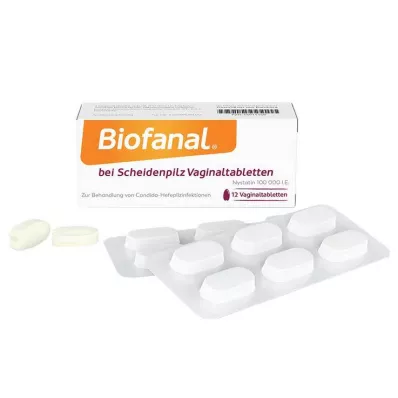 Biofanal® voor vaginale spruw vaginale tabletten, 12 st Biofanal® voor vaginale spruw vaginale tabletten, 12 st