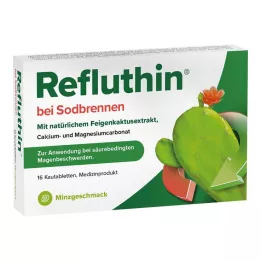 REFLUTHIN tegen brandend maagzuur kauwtabletten munt, 16 stuks