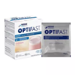 OPTIFAST Drink Aardbeipoeder, 8X55 g