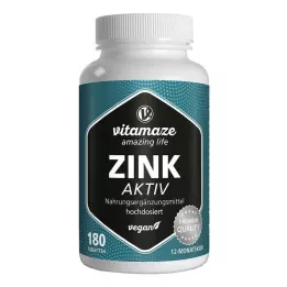 ZINK AKTIV 25 mg veganistische tabletten met hoge dosering, 180 stuks