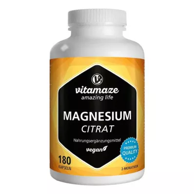 MAGNESIUMCITRAT 360 mg veganistische capsules, 180 stuks