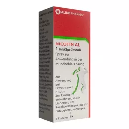 NICOTIN AL 1 mg/spray puff spray voor toepassing in de mondholte, 1 st