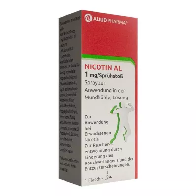 NICOTIN AL 1 mg/spray puff spray voor toepassing in de mondholte, 1 st NICOTIN AL 1 mg/spray puff spray voor toepassing in de mondholte, 1 st