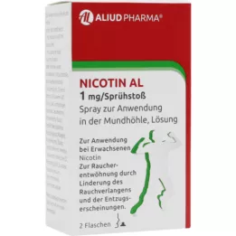 NICOTIN AL 1 mg/spray puff spray voor toepassing in de mondholte, 2 stuks