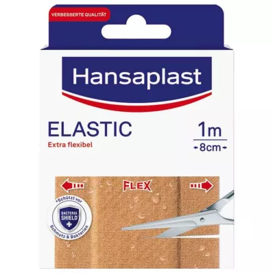 Hansaplast elastische pleister 8 cm x 1 m, 1 stuk
