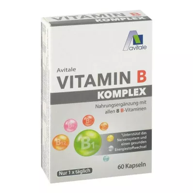 VITAMIN B KOMPLEX capsules, 60 st VITAMIN B KOMPLEX capsules, 60 st