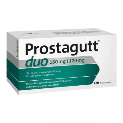 Prostagutt duo 160 mg/120 mg zachte capsules, 120 stuks Prostagutt duo 160 mg/120 mg zachte capsules, 120 stuks