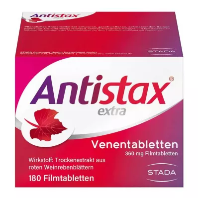 ANTISTAX extra ader tabletten, 180 stuks ANTISTAX extra ader tabletten, 180 stuks