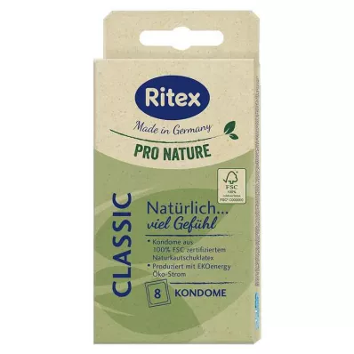 Ritex Pro Nature Classic Condooms, 8 st