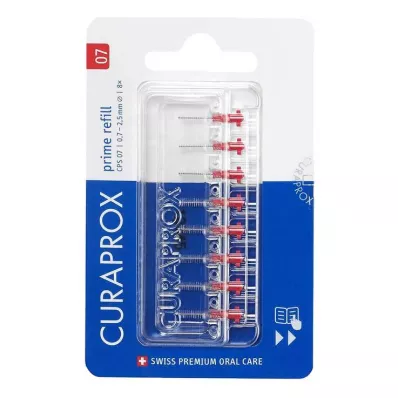 CURAPROX CPS 07 prime interdentale ragers navulling, 8 stuks CURAPROX CPS 07 prime interdentale ragers navulling, 8 stuks