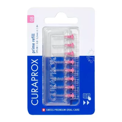 CURAPROX CPS 08 prime interdentale ragers navulling, 8 stuks CURAPROX CPS 08 prime interdentale ragers navulling, 8 stuks