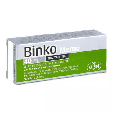 Binko Memo 40 mg filmomhulde tabletten (30 stuks)
