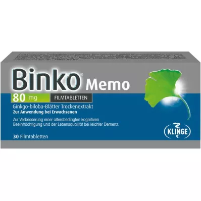 BINKO Memo 80 mg filmomhulde tabletten, 30 stuks