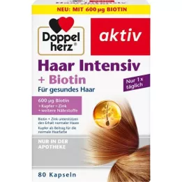DOPPELHERZ Hair Intensive+Biotin Capsules, 80 Capsules