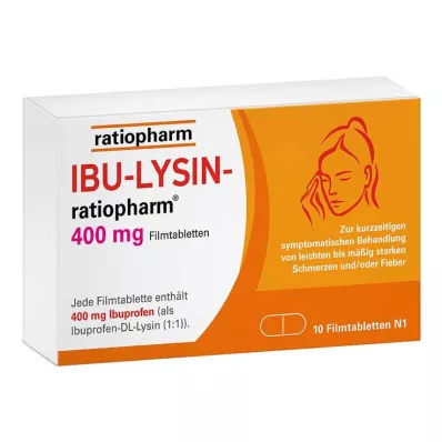 IBU LYSIN ratiopharm 400 mg - met ibuprofen, 10 stuks