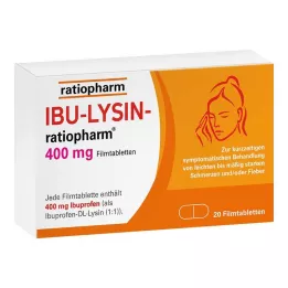 IBU-LYSIN-ratiopharm 400 mg filmomhulde tabletten, 20 st