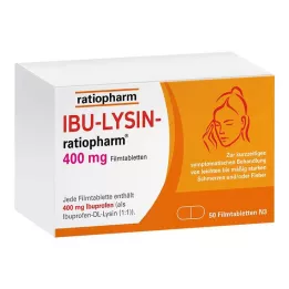 IBU-LYSIN-ratiopharm 400 mg filmomhulde tabletten, 50 st