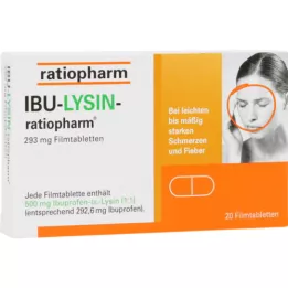 IBU-LYSIN-ratiopharm 293 mg filmomhulde tabletten, 20 st