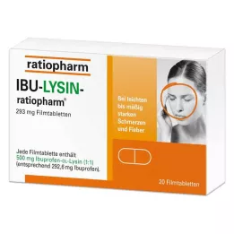 IBU-LYSIN-ratiopharm 293 mg filmomhulde tabletten, 20 st