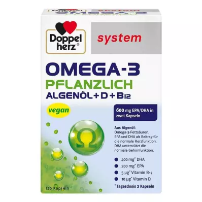 Doppelherz Omega-3 plantaardige systeemcapsules, 120 stuks