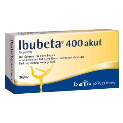 Ibubeta® 400 acute filmomhulde tabletten, 30 stuks Ibubeta® 400 acute filmomhulde tabletten, 30 stuks