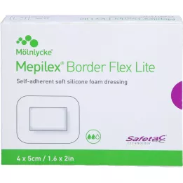 MEPILEX Border Flex Lite Foam Dressing 4x5 cm, 10 stuks