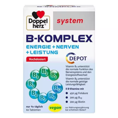 DOPPELHERZ B-complex systeem tabletten, 60 stuks