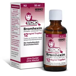 BROMHEXIN Hermes Arzneimittel 12 mg/ml druppels, 50 ml