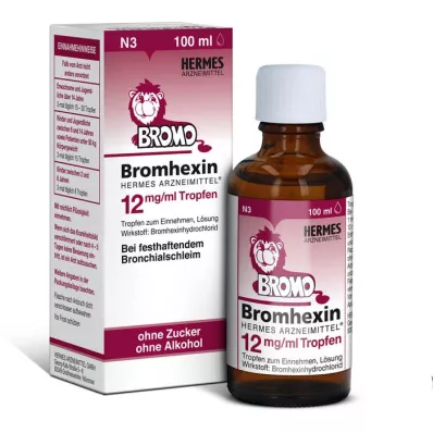 BROMHEXIN Hermes Arzneimittel 12 mg/ml druppels, 100 ml