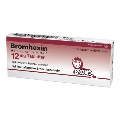 Broomhexine HERMES Medicines® 12 mg tabletten, 20 st