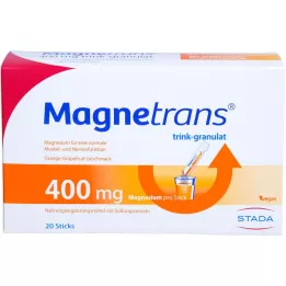 MAGNETRANS 400 mg drinkkorrels, 20X5,5 g