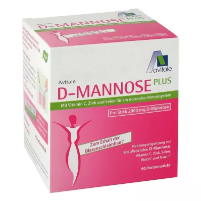 D-MANNOSE PLUS 2000 mg Sticks met vit. en mineralen, 60X2.47 g D-MANNOSE PLUS 2000 mg Sticks met vit. en mineralen, 60X2.47 g