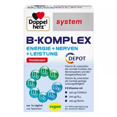 DOPPELHERZ B-complex systeem tabletten, 120 stuks DOPPELHERZ B-complex systeem tabletten, 120 stuks