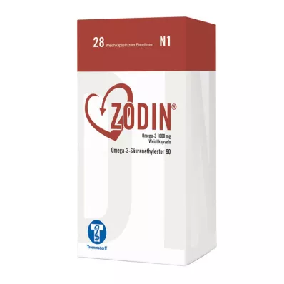 ZODIN Omega-3 1000 mg zachte capsules, 28 stuks ZODIN Omega-3 1000 mg zachte capsules, 28 stuks
