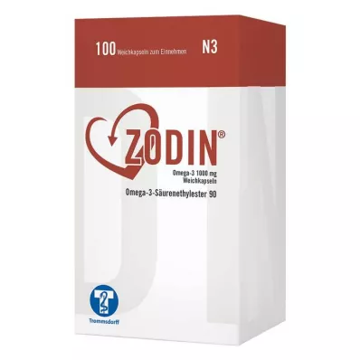 ZODIN Omega-3 1000 mg zachte capsules, 100 st ZODIN Omega-3 1000 mg zachte capsules, 100 st