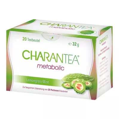 Charantea theezakjes metabolic citroen/munt, 20 st Charantea theezakjes metabolic citroen/munt, 20 st
