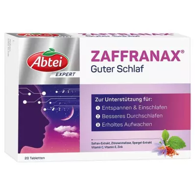Abtei Expert Zaffranax Goede Slaaptabletten, 20 stuks Abtei Expert Zaffranax Goede Slaaptabletten, 20 stuks