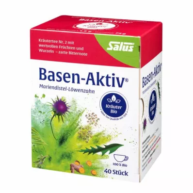 BASEN AKTIV Thee nr. 2 Paardebloem Biologische Salus, 40 stuks