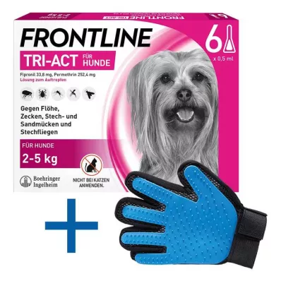 FRONTLINE Tri-Act druppeloplossing voor honden 2-5 kg, 6 st