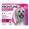 FRONTLINE Tri-Act druppeloplossing voor honden 2-5 kg, 6 st