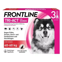 FRONTLINE Tri-Act druppeloplossing voor honden 40-60kg, 3 st
