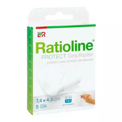 Ratioline Protect gelpleisters 4,5x7,4 cm (5 stuks) Ratioline Protect gelpleisters 4,5x7,4 cm (5 stuks)