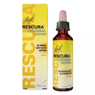 Bachbloesem Original Rescura druppels met alcohol, 20 ml Bachbloesem Original Rescura druppels met alcohol, 20 ml