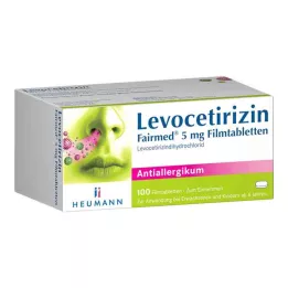 LEVOCETIRIZIN Fairmed 5 mg filmomhulde tabletten, 100 stuks