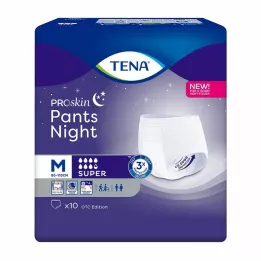 TENA PANTS nacht super M wegwerpbroek, 10 stuks