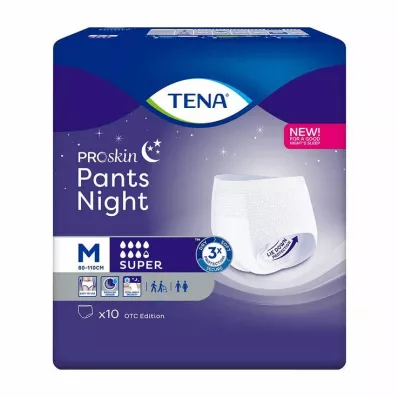 TENA PANTS nacht super M wegwerpbroek, 10 stuks
